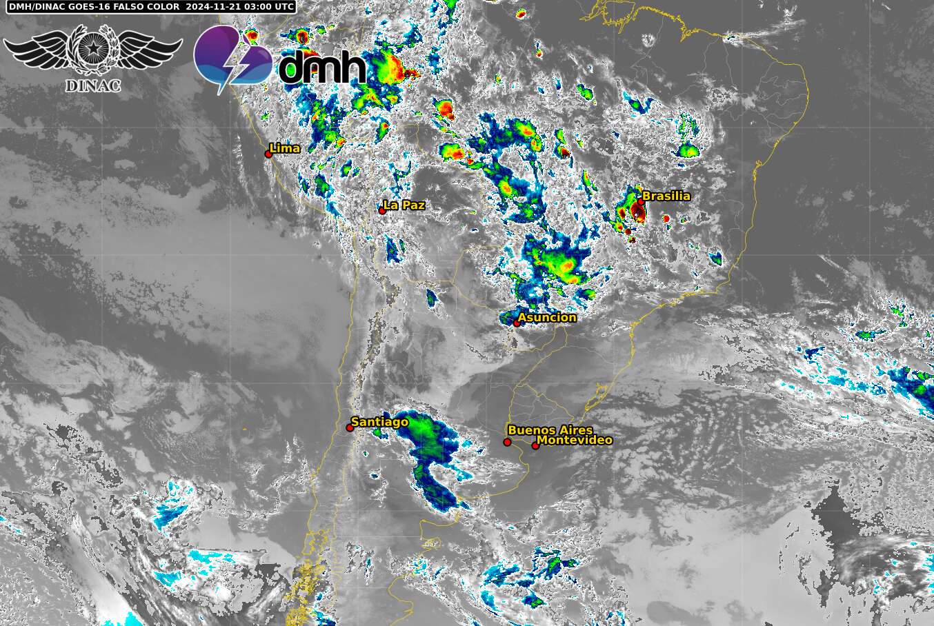 Imagen Satelital - GOES 16