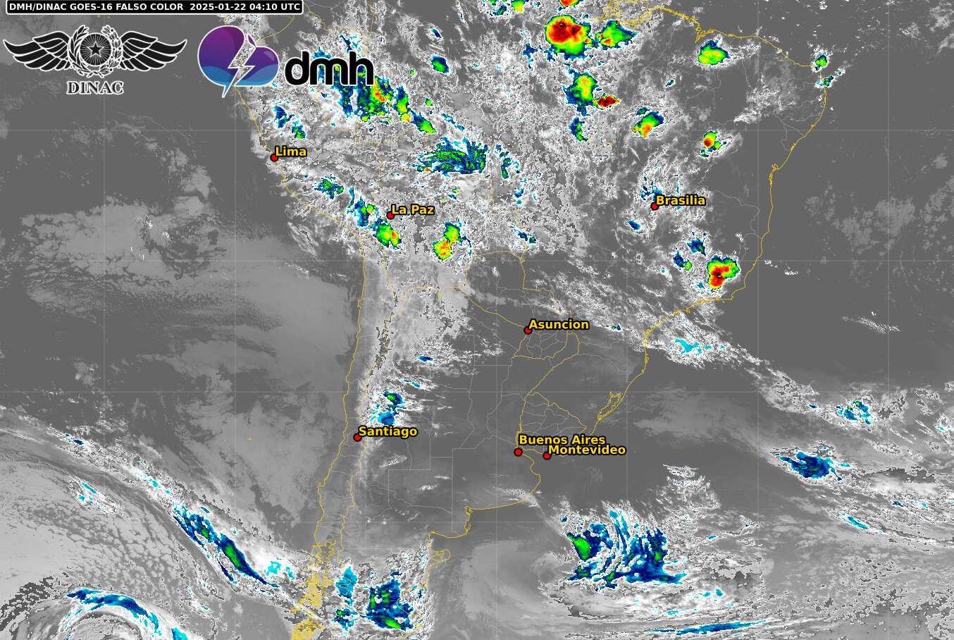 Imagen Satelital - GOES 16