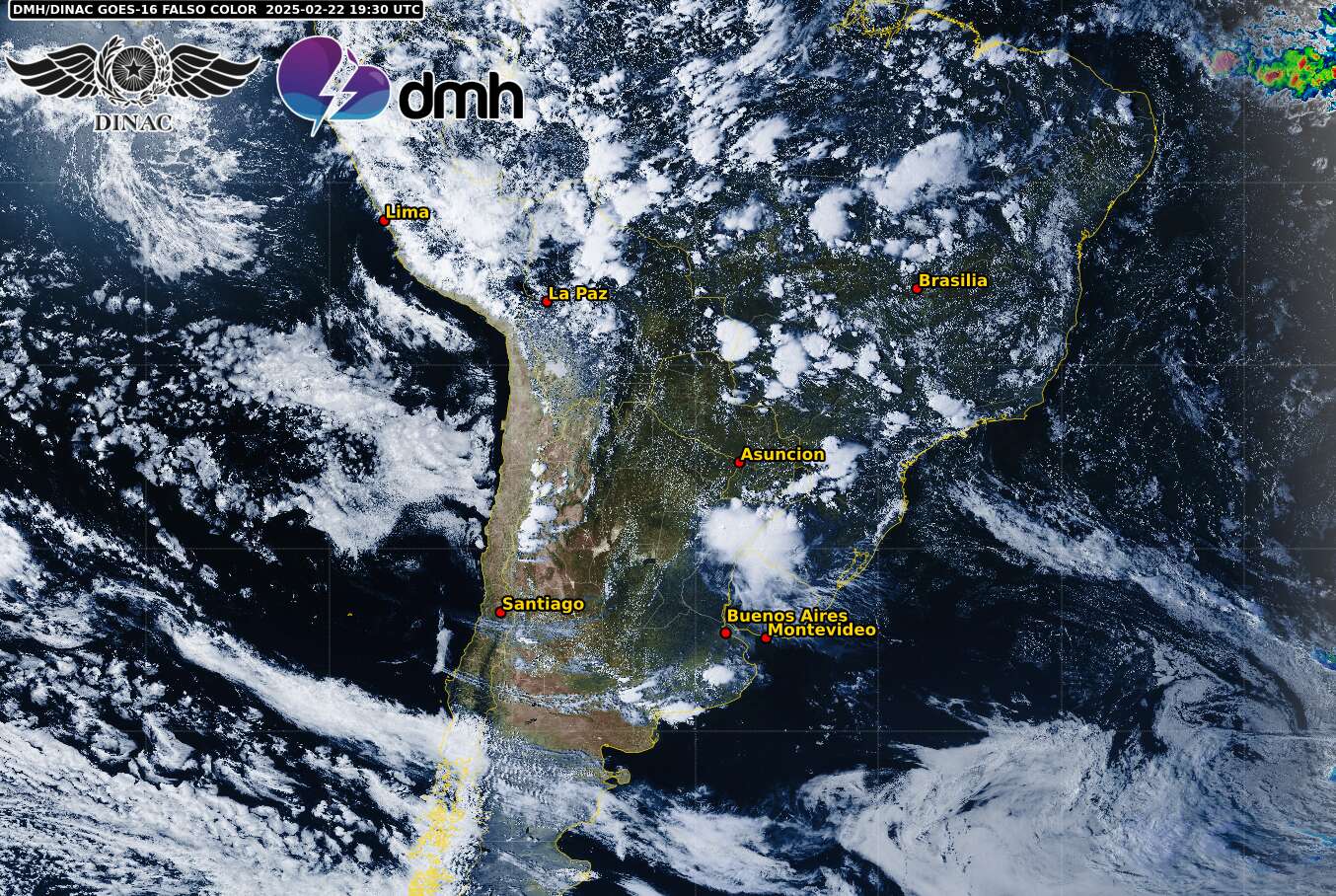 Imagen Satelital - GOES 16