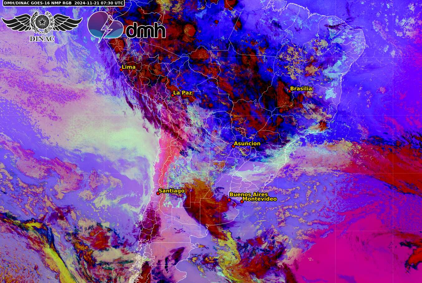 Imagen Satelital - GOES 16